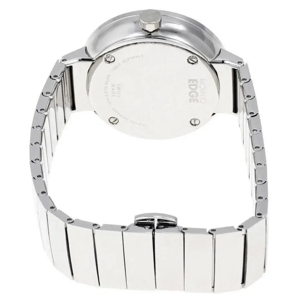 Movado Edge 34mm 5.5 Inch‎ Sapphire Crystal Ladies Watch Runs